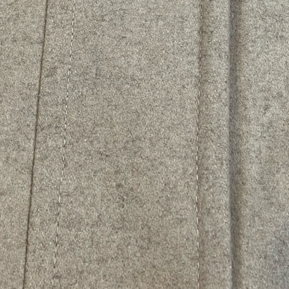 London Fog sz XL heathered tan wool blend single breasted A-line button up coat - Picture 12 of 16